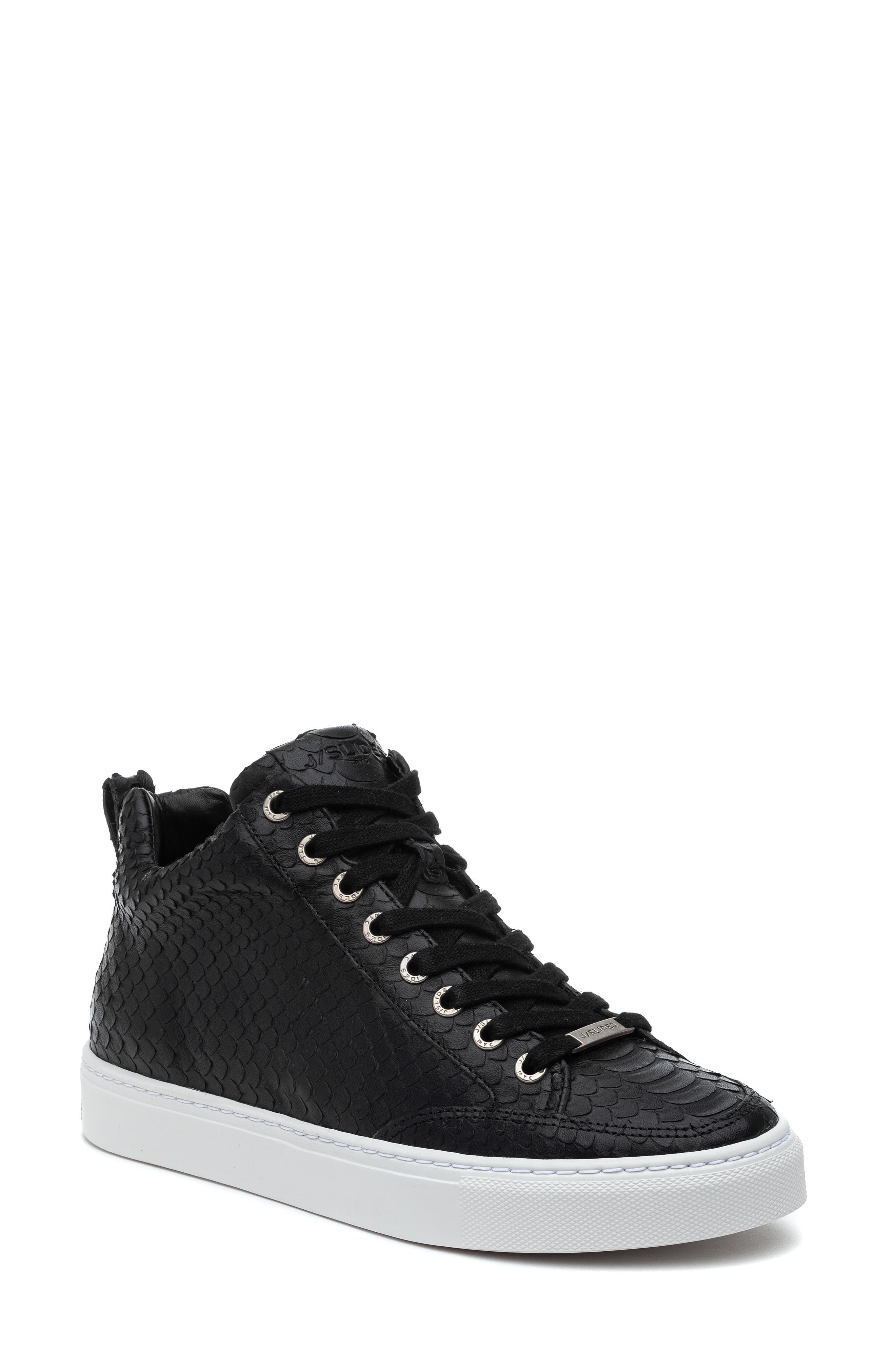 JSlides Leesa Snake Embossed High Top Sneaker, Main, color, 