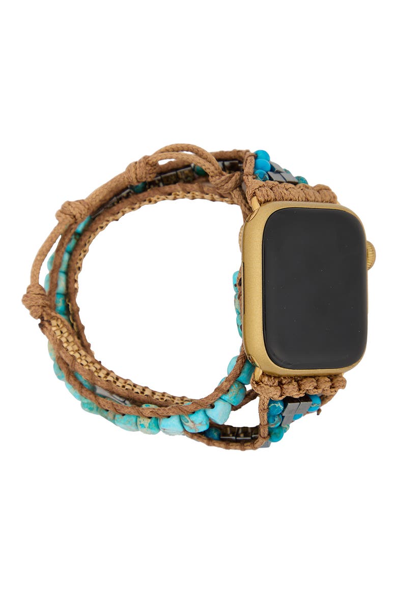Bohemian Turquoise Stone Apple Watch® Watchband, Alternate, color, TURQUOISE