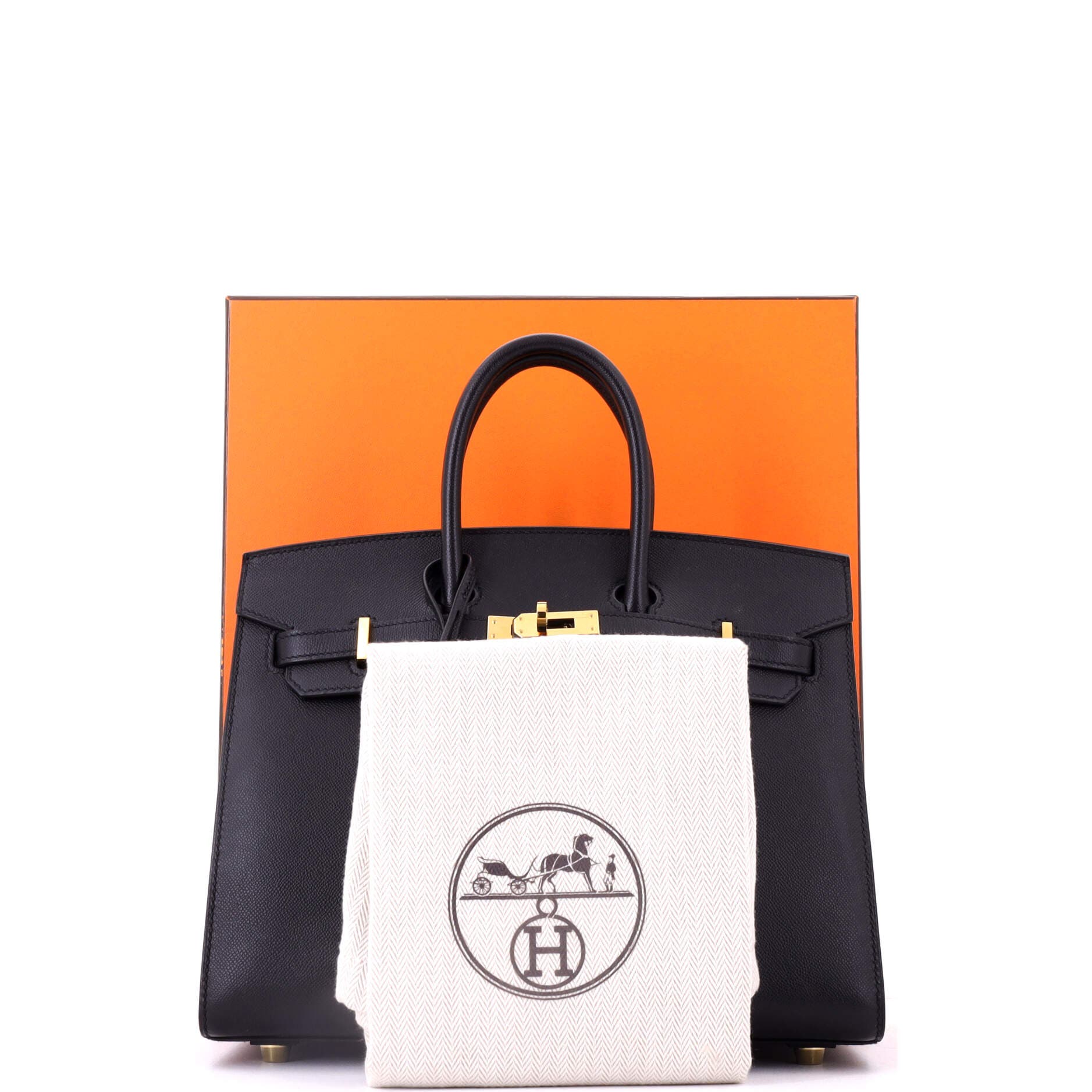 Pre-Owned Hermes Birkin Sellier Bag Black Madame with Gold Hardware 25, Alternate, color, Noir