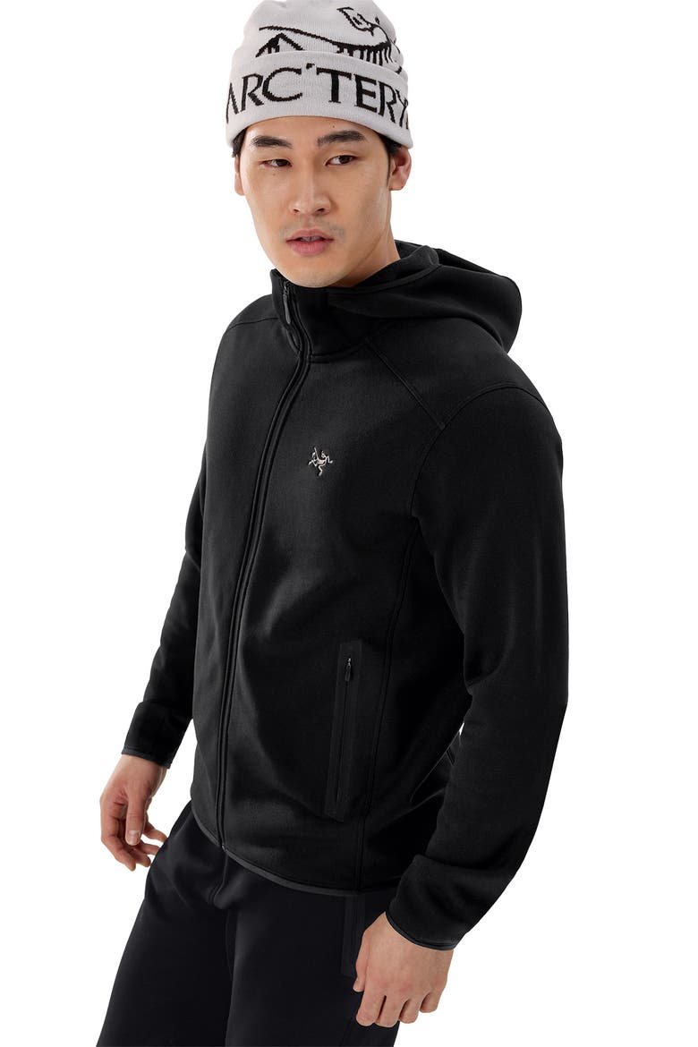 Kyanite Hoodie Jacket, Alternate, color, BLACK
