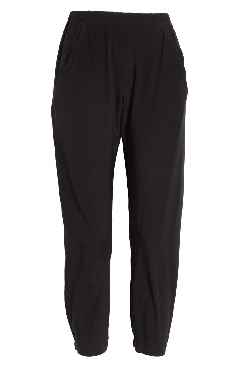 Zero + Maria Cornejo Gabi Drape Silk Blend Pants, Alternate, color, 