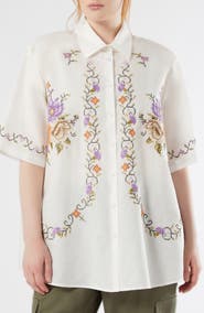 Marina Rinaldi Emblema Woven Shirt
