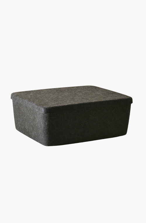 Sortjoy The Sculpted Bin In Carbon - Set Of 3