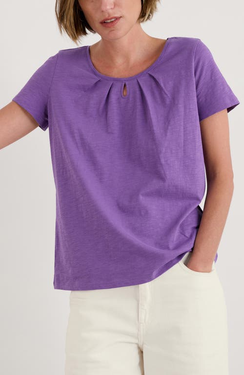 Seasalt Cornwall Appletree Keyhole T-Shirt in Pansy  product