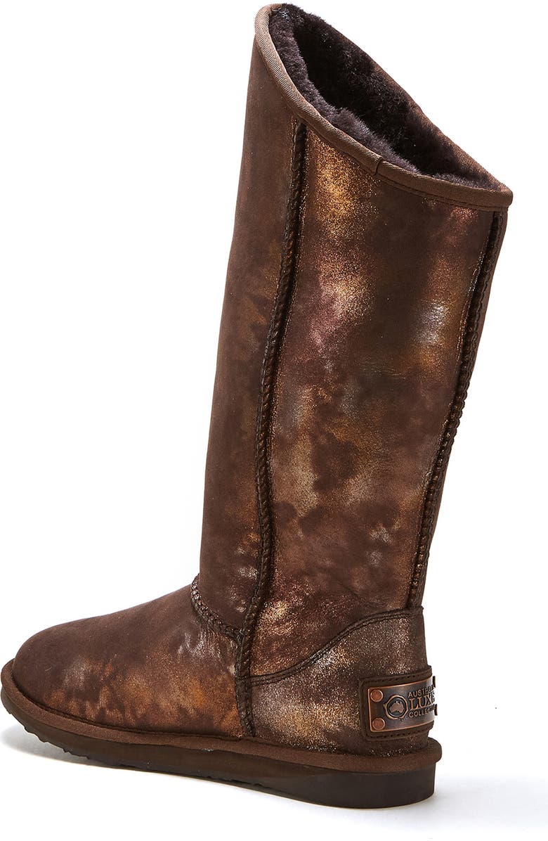 Australia Luxe Collective Cosy Genuine Shearling Tall Boot, Alternate, color, Bronze
