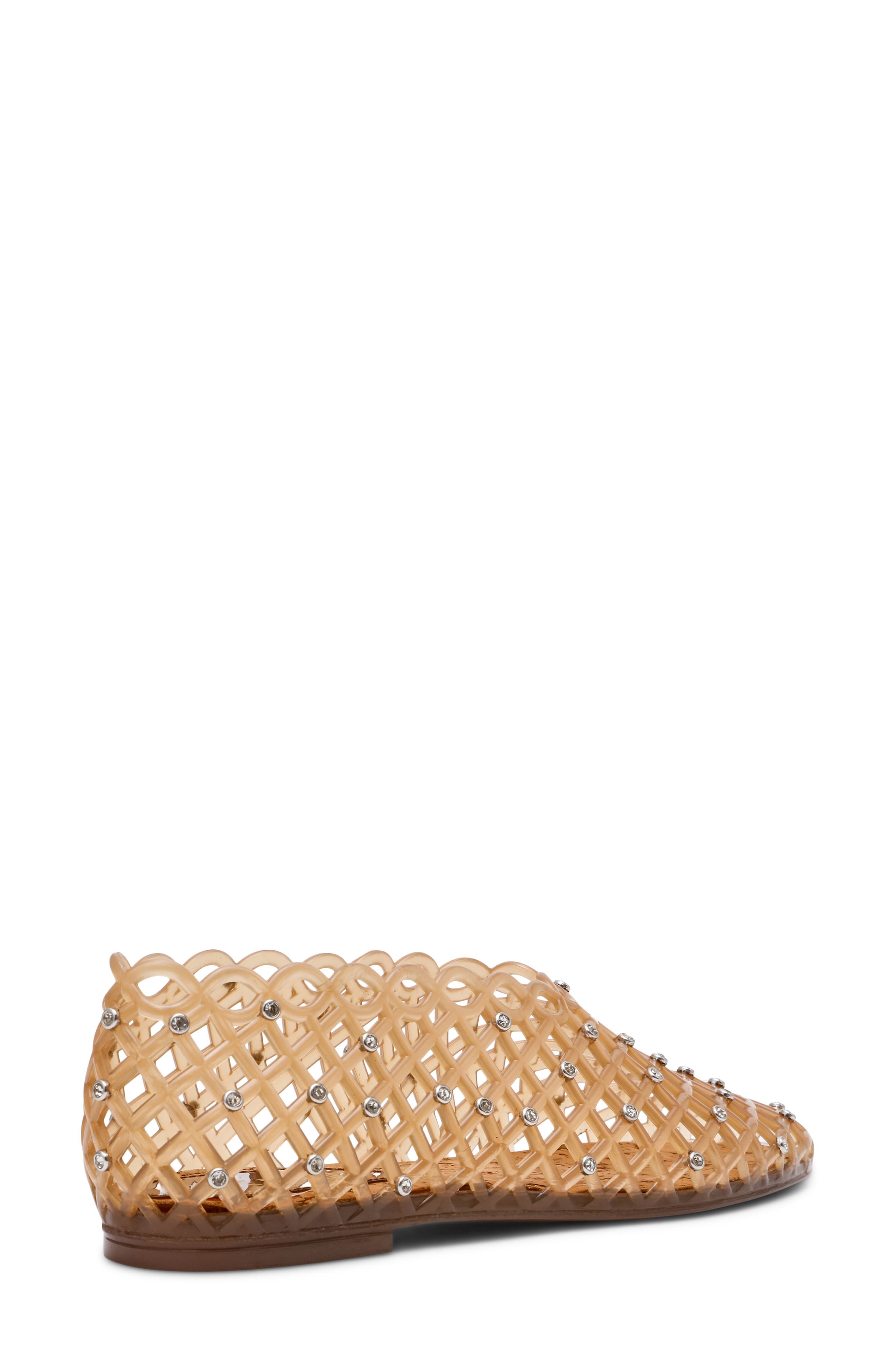 Steve Madden Grove Rhinestone Jelly Flat, Alternate, color, Tan