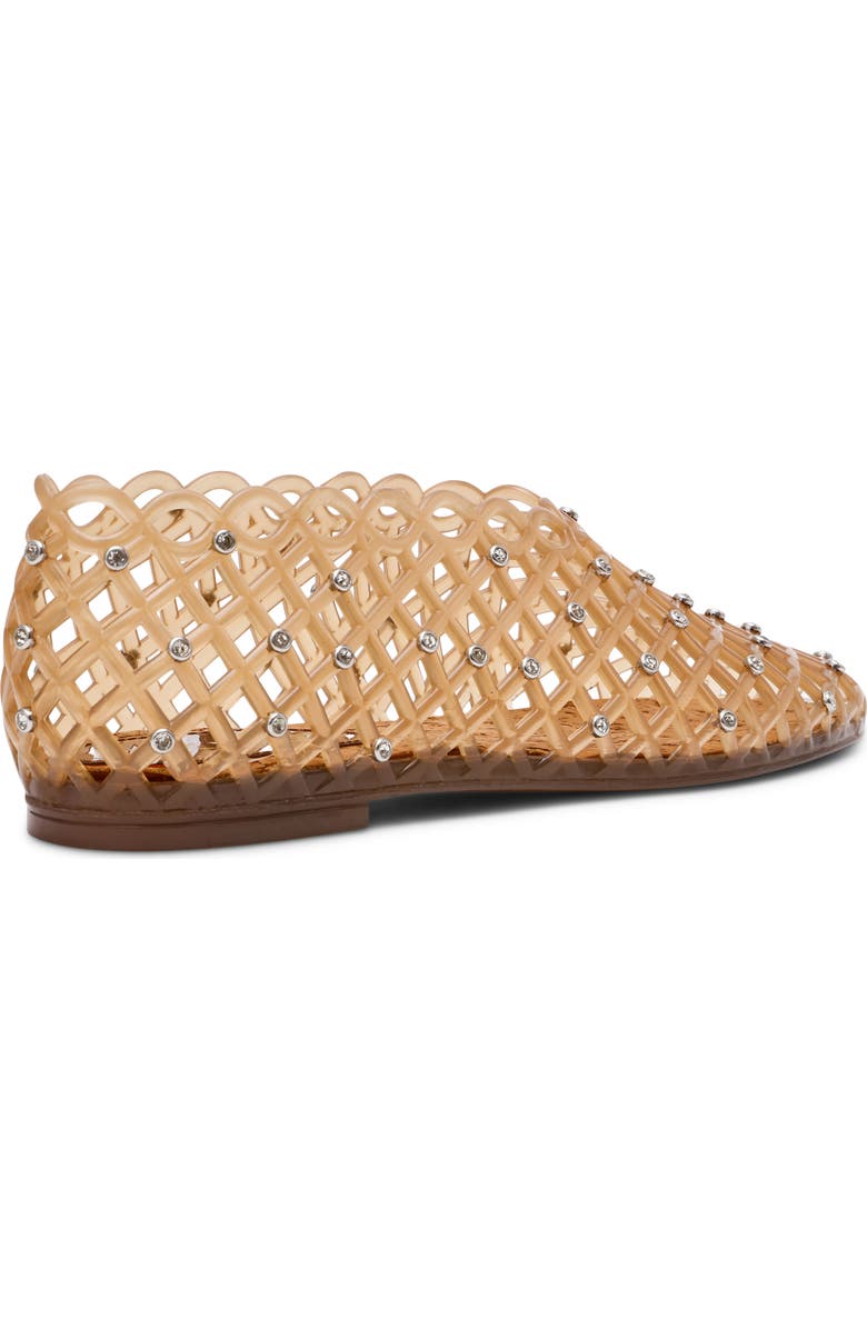 Steve Madden Grove Rhinestone Jelly Flat, Alternate, color, Tan