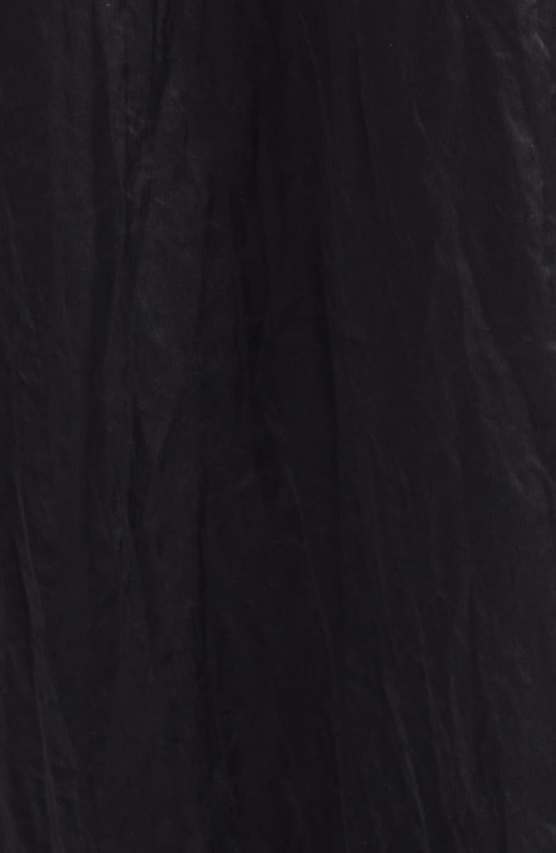 Haikure Joopy Drawstring Waist Mixed Media T-Shirt Dress, Alternate, color, Black