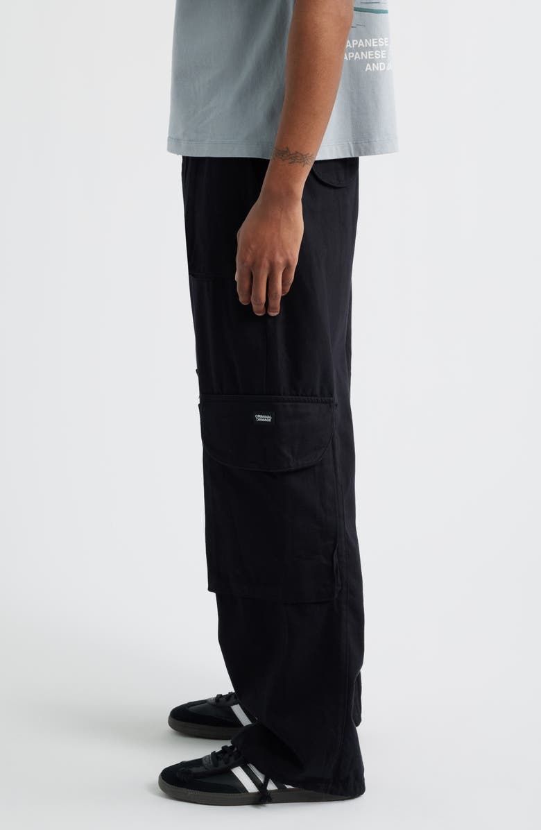 CRIMINAL DAMAGE Montreal Cotton Twill Cargo Track Pants, Alternate, color, 