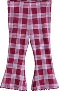 NEXT Kids' Check Rib Flare Leggings