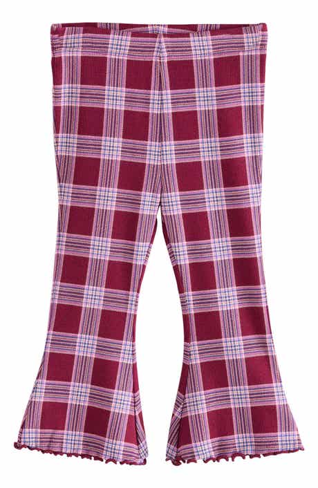 Kids' Check Rib Flare Leggings