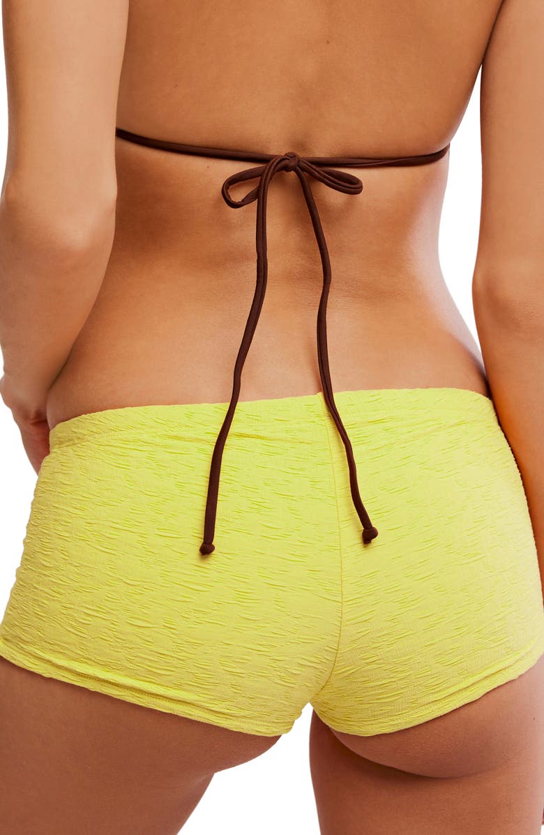 free-est by Free People Dixie Jacquard Shortie Bikini Bottoms, Alternate, color, Ipe Amaerlo