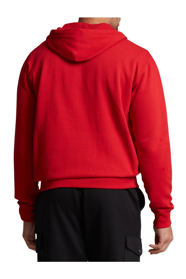 Big & Tall Fleece Zip-Front Hoodie, Alternate, color, RL2000 RED