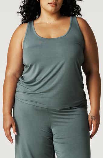 Posh Peanut Lace Trim Racerback Pajama Tank