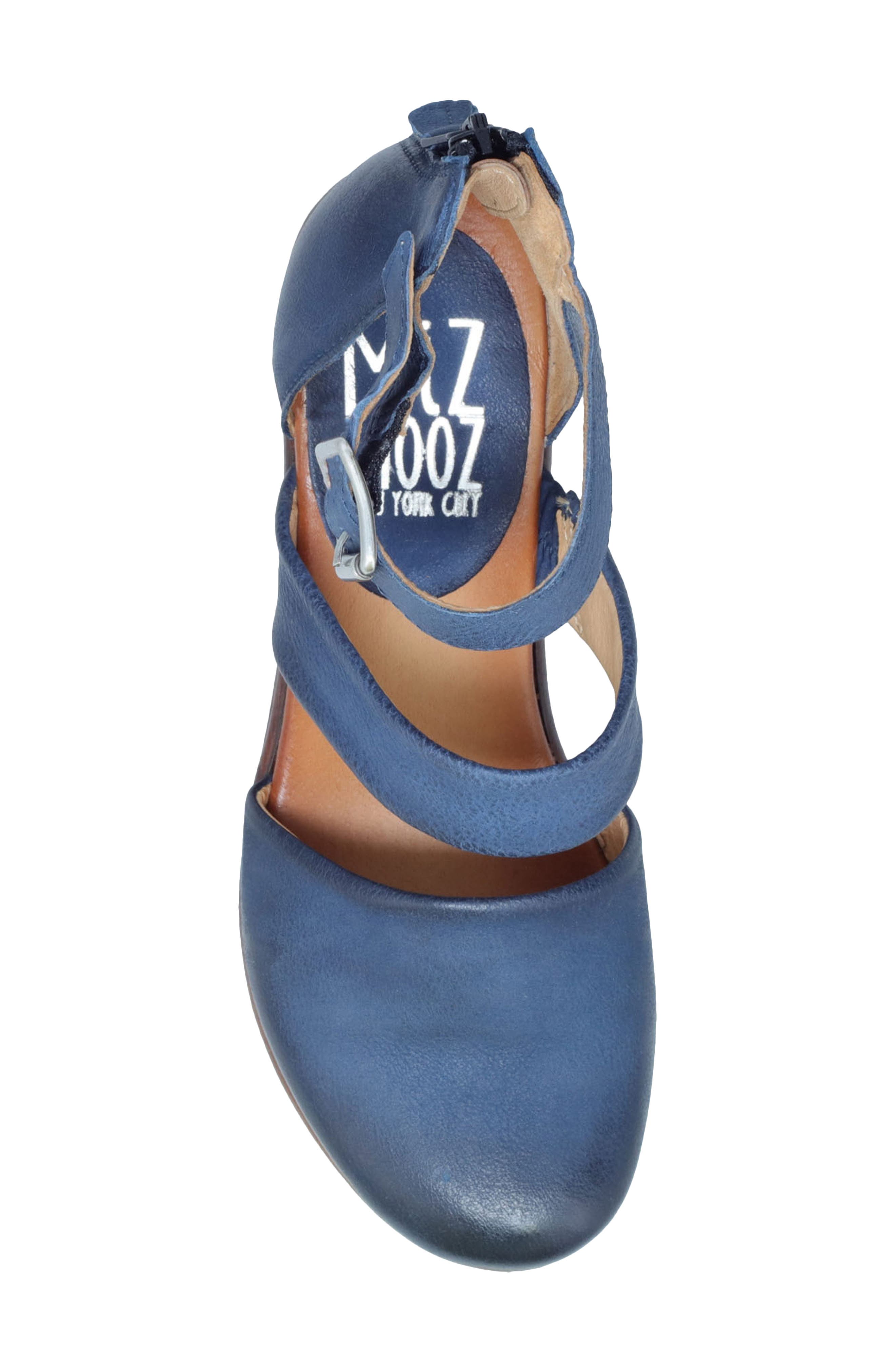 Miz Mooz Amia Ankle Strap Platform Wedge Clog, Alternate, color, River