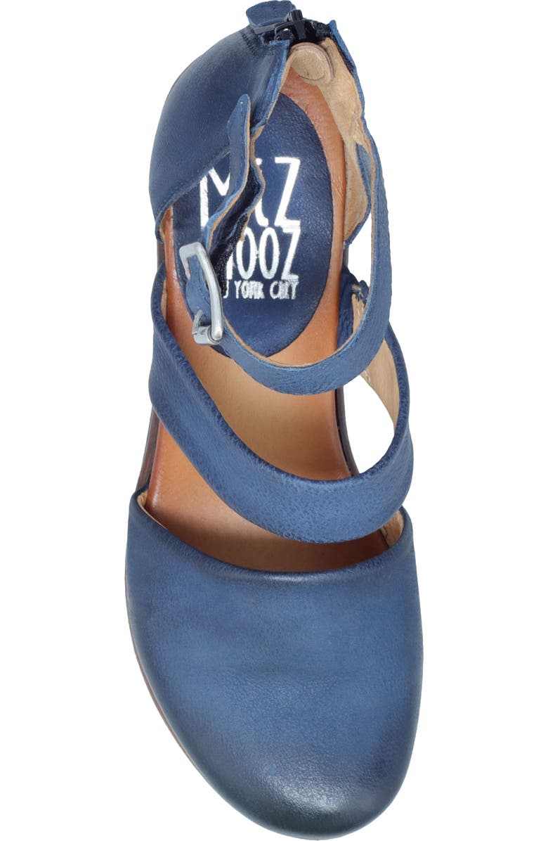 Miz Mooz Amia Ankle Strap Platform Wedge Clog, Alternate, color, River