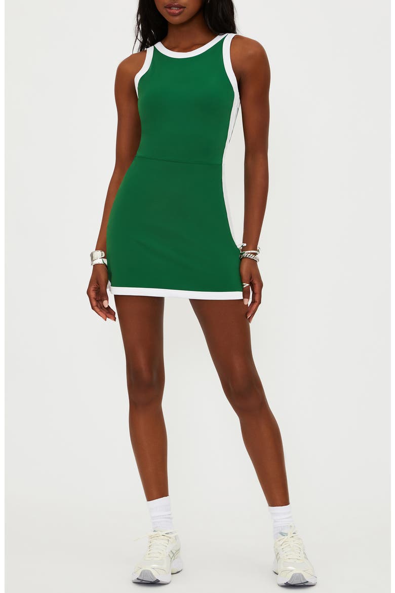 Zephyra Skirted Romper, Main, color, RACQUET COURT GREEN