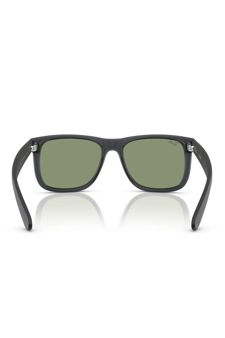 Justin 51mm Square Sunglasses, Alternate, color, OPAL GREY / GREEN