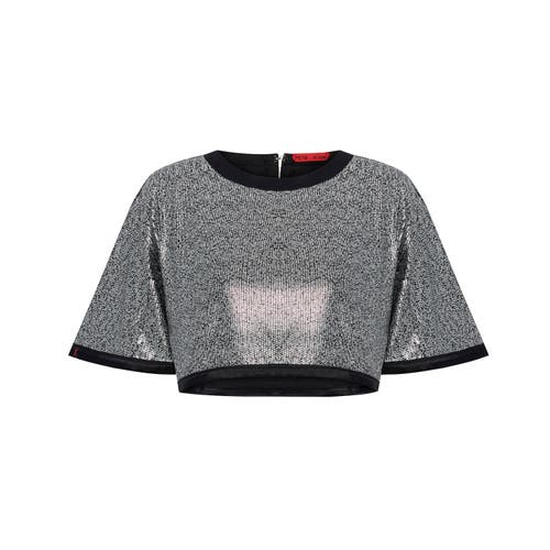 Pcfg Sequin Top In Black