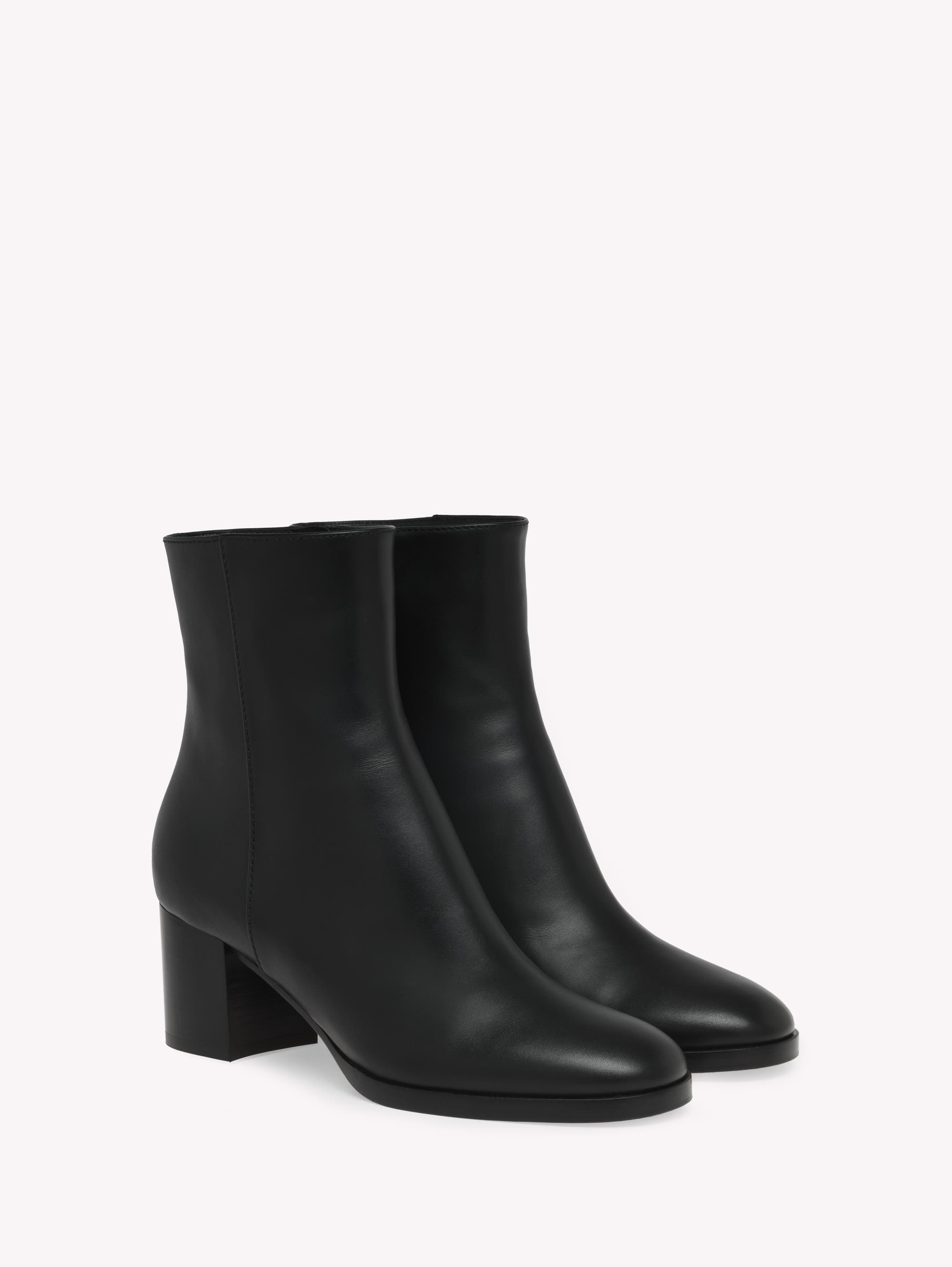 Gianvito Rossi Santiago Bootie, Alternate, color, Black Calf