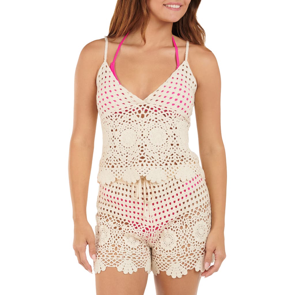 Citrus Crochet Cover-up Camisole In White