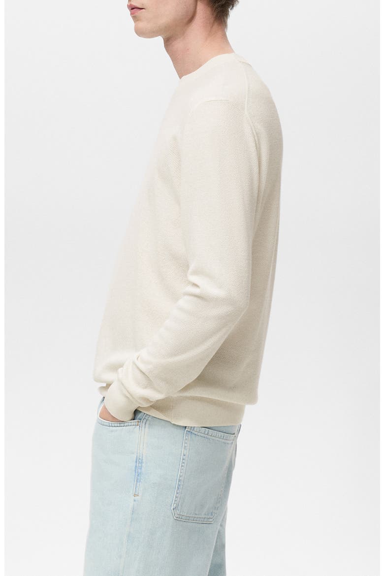 Regular Fit Fine Knit Sweater, Alternate, color, IVORY WHITE