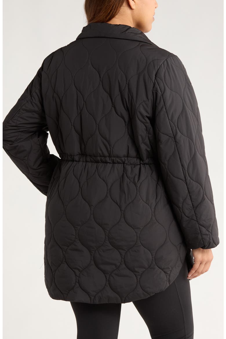 Skyline Quilted Jacket, Alternate, color, BLACK