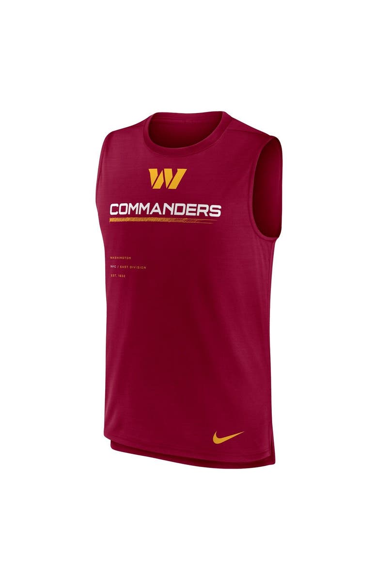 Nike Men's Nike Burgundy Washington Commanders Muscle Trainer Tank Top, Alternate, color, 