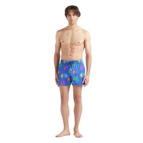 Vilebrequin Tortues Multicolor Elasticized Men`s Swim Shorts