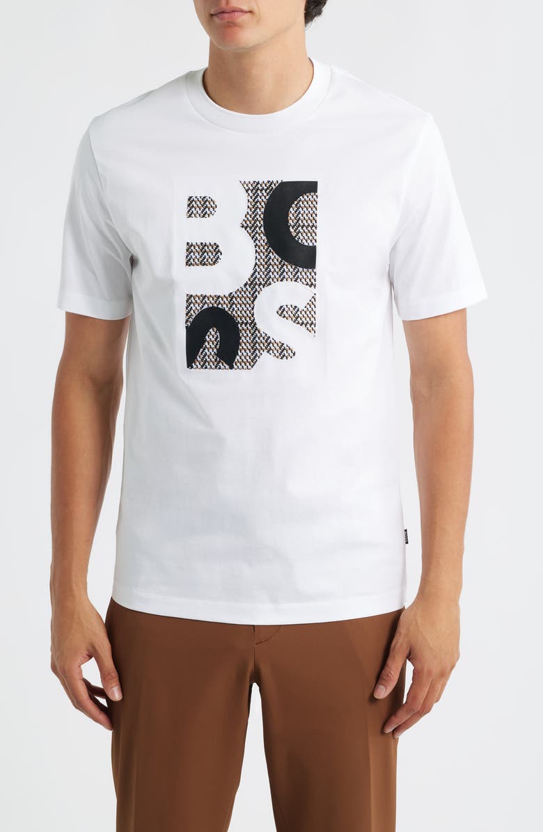 BOSS H-Thompson Graphic T-Shirt, Main, color, White