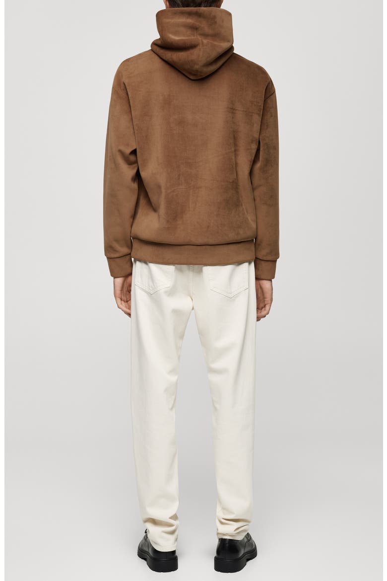Corduroy Pullover Hoodie, Alternate, color, TOBACCO BROWN