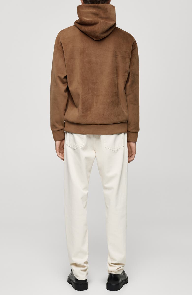 MANGO Corduroy Pullover Hoodie, Alternate, color, 