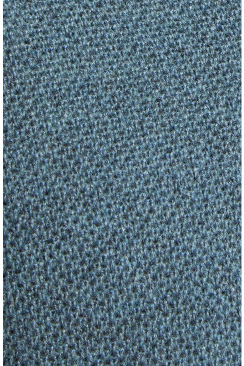 Cashmere Bird's Eye Quarter Zip Pullover, Alternate, color, BLUE MULTI