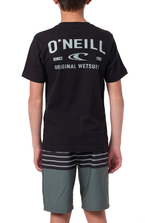 O'neill Kids' Layered Up Graphic T-shirt In Black