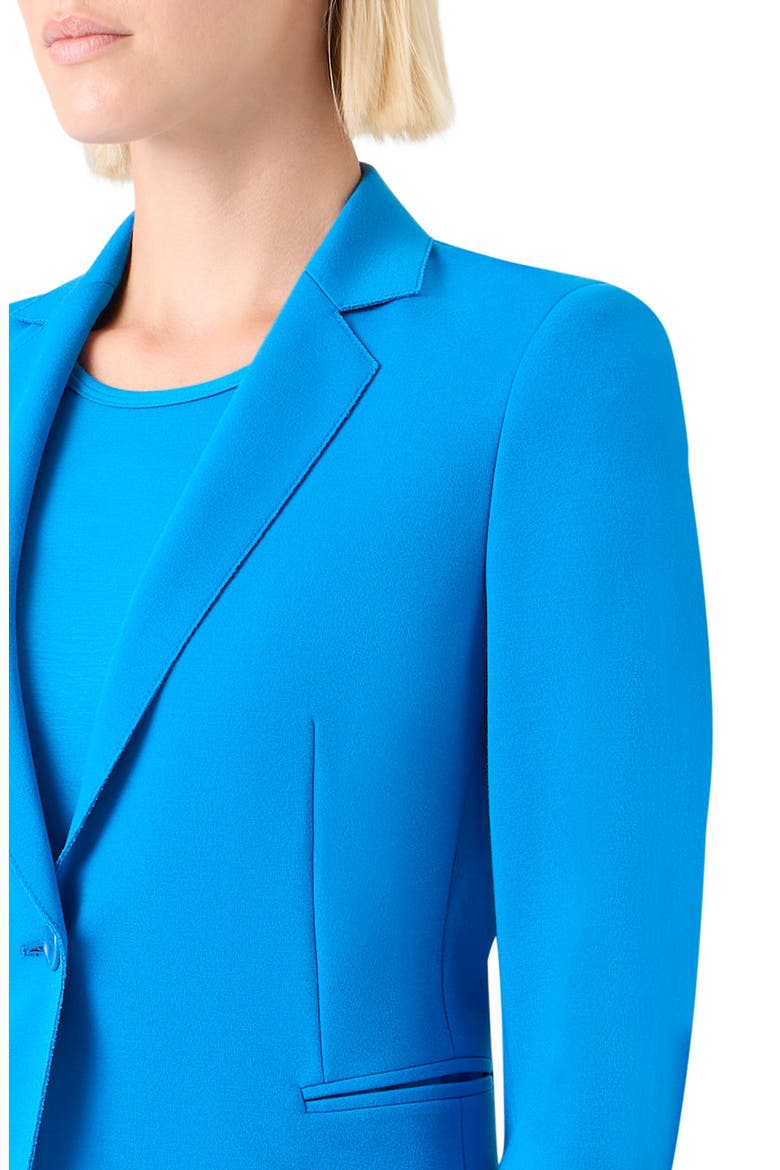 One-Button Jersey Blazer, Alternate, color, COBALT BLUE