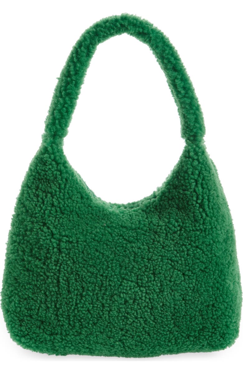 Mansur Gavriel Soft Candy Genuine Shearling Shoulder Bag, Main, color,