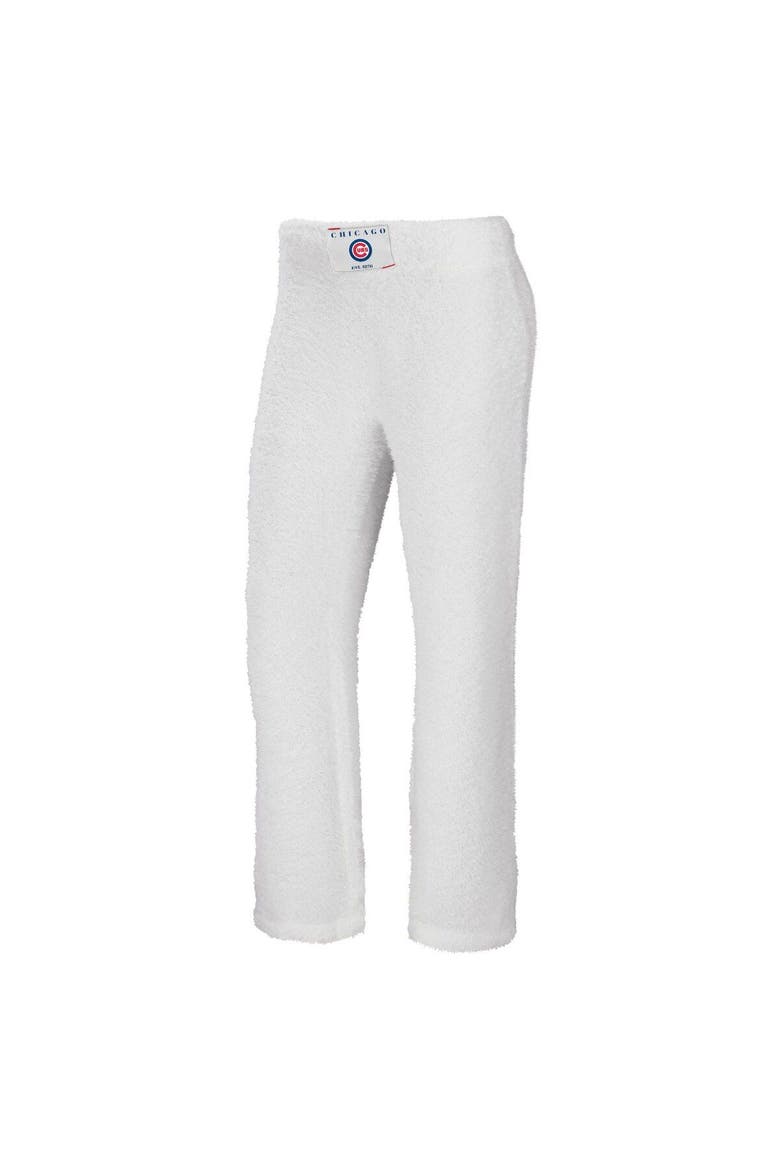 Women's WEAR by Erin Andrews Cream Chicago Cubs Cozy Lounge Tank Top & Pants Set, Alternate, color, Cream