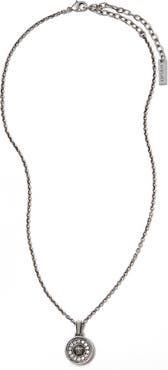 Versace Medusa Crystal Pendant Necklace