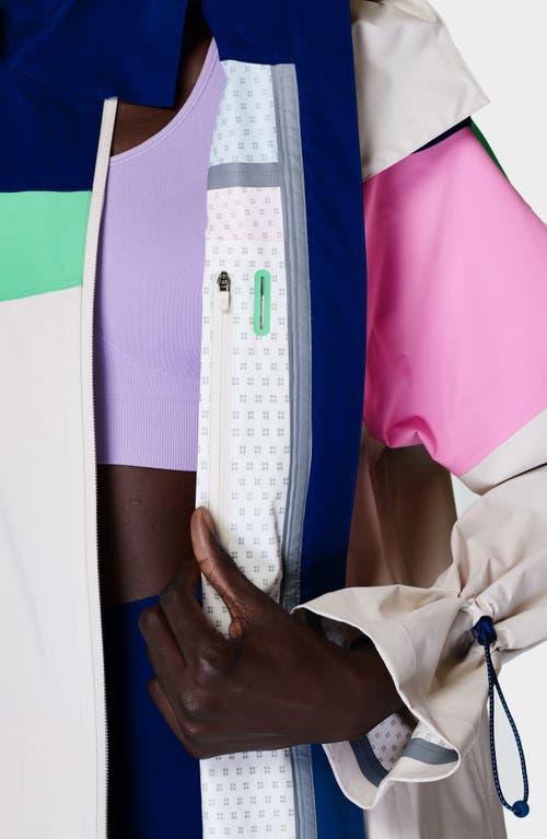 Sweaty Betty Retro Parachute Waterproof Parka In Multi