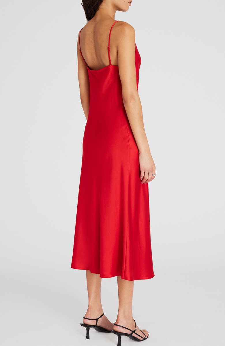 Club Monaco Cowl Neck Silk Charmeuse Slipdress, Alternate, color,