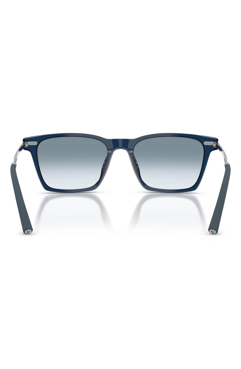Oliver Peoples 54mm Roger Federer R-19 Pillow Sunglasses, Alternate, color, Ash Blue / Sky Gradient