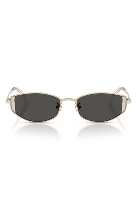 53mm Oval Sunglasses
