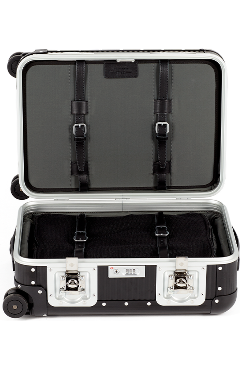 FPM - Fabbrica Pelletterie Milano - US Bank Light Spinner 55M Suitcase, Alternate, color, Caviar Black