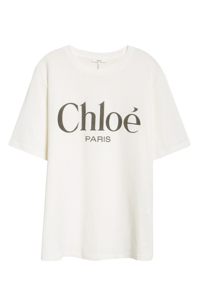 Chloé Oversize Logo Graphic T-Shirt, Alternate, color, 