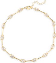 NORDSTROM RACK Cubic Zirconia Station Chain Anklet