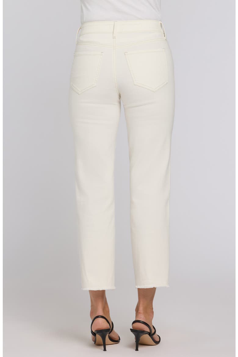 Marilyn Frayed Ankle Straight Leg Jeans, Alternate, color, VINTAGE WHITE