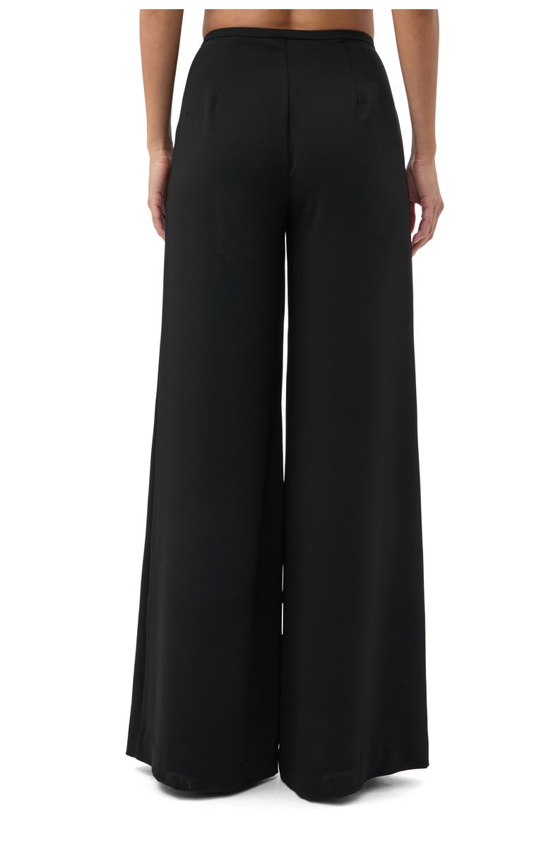 Trina Turk Long Weekend Wide Leg Pant, Alternate, color, Black