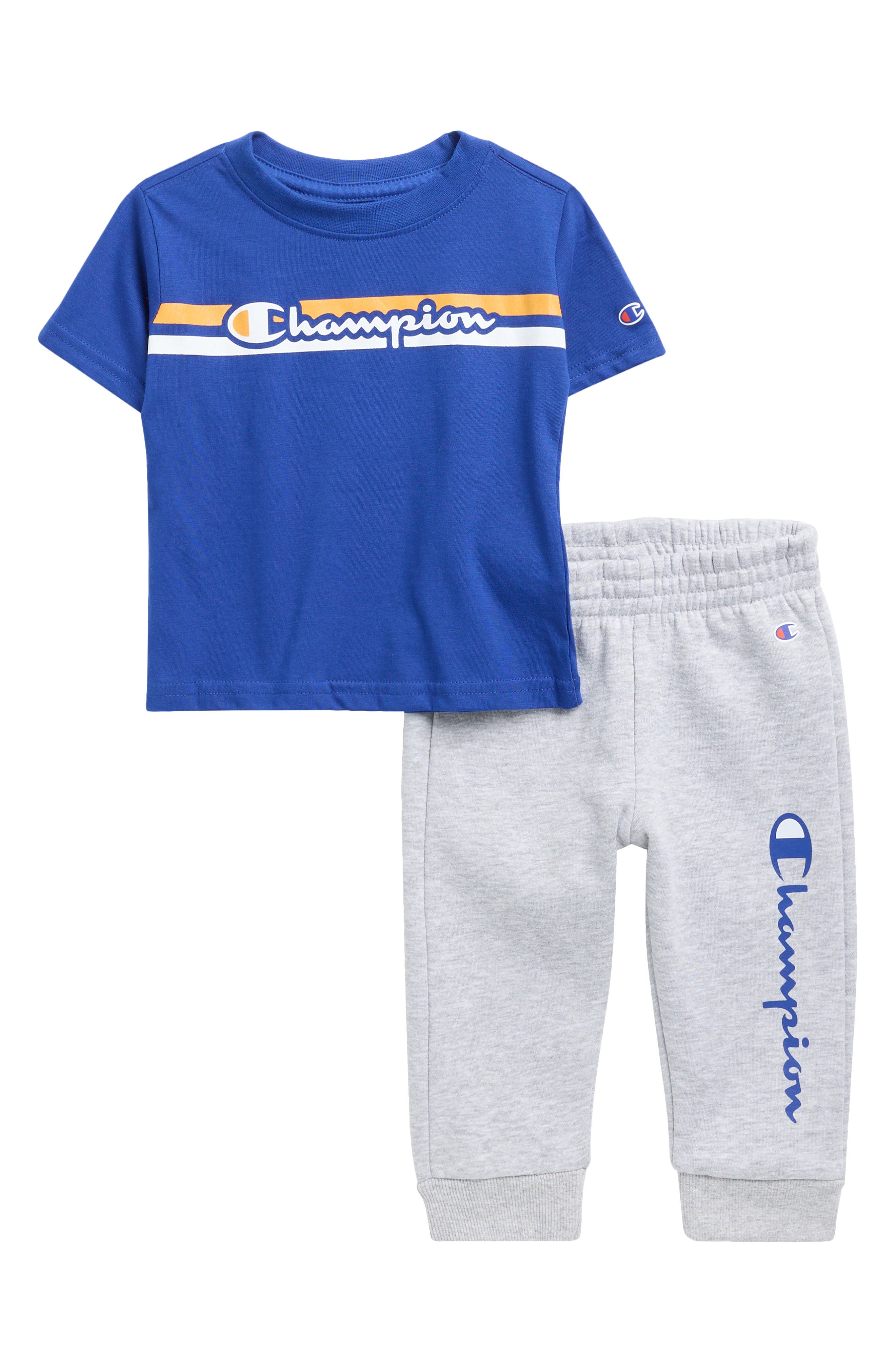 Champion Logo Graphic T-Shirt & Sweatpants Set