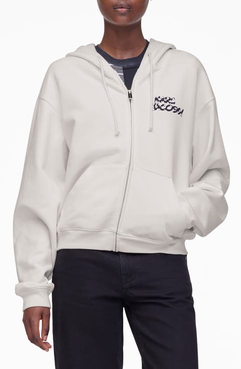 Patchwork Dice Zip Hoodie