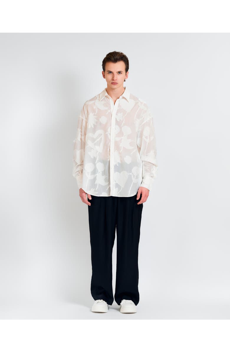 Lost Pattern NYC "Beach Blossom" Wide-Leg Pants, Alternate, color, Black